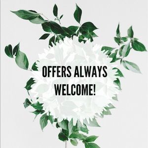 All Reasonable Offers Welcomed 😊